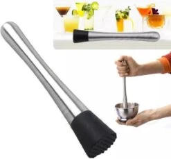 Thuys Cocktailstamper - Cocktail Stamper - Muddler - Tonic Stamper - Citroen Stamper - RVS - Zilver 12 Thuys Cocktailstamper - Cocktail Stamper - Muddler - Tonic Stamper - Citroen Stamper - RVS - Zilver -Skimask 1200x1113 8