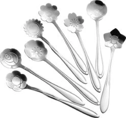 Fako Bijoux® - Bloemen Lepels Set - Theelepel / Koffielepel - 12cm - Zilver - 8 Stuks 13 Fako Bijoux® - Bloemen Lepels Set - Theelepel / Koffielepel - 12cm - Zilver - 8 Stuks -Skimask 1200x1115 2