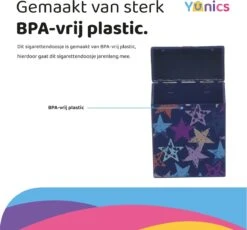 YUNICS ® Sigarettendoosje - Sterren- Sigaretten Houder - Gemaakt Van Hoogwaardig Kunststof -Skimask 1200x1116 14