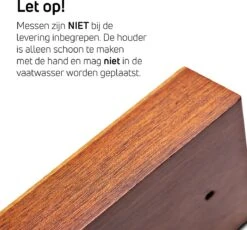 VDN Magnetische Messenhouder – Acacia Hout – Extra Groot – 7 Tot 9 Messen – Messenstrip -Skimask 1200x1117 1