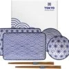 Tokyo Design Studio Nippon Blue Sushiserviesset - Porselein - 6 Delig - 2 Persoons -Skimask 1200x1119 10