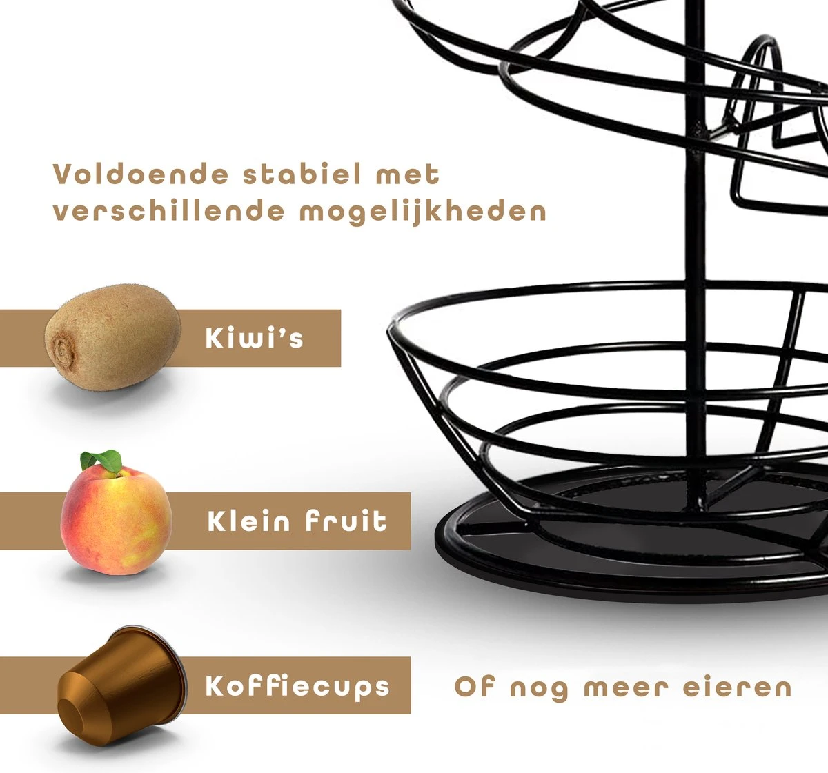 Eiermand – Eierrek – Eierhouder – Eieren – Zwart - Pasen - Tot 40 Eieren - 360° - BAULK® 7 Eiermand – Eierrek – Eierhouder – Eieren – Zwart - Pasen - Tot 40 Eieren - 360° - BAULK® - Afbeelding 5