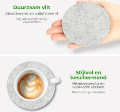 Soothe Onderzetters Voor Glazen - Vilt 10 Stuks – Lichtgrijs – Onderzetters Met Houder – Handgemaakt - Hittebestendig, Absorberend En Duurzaam 18 Soothe Onderzetters Voor Glazen - Vilt 10 Stuks – Lichtgrijs – Onderzetters Met Houder – Handgemaakt - Hittebestendig, Absorberend En Duurzaam -Skimask 1200x1122 9
