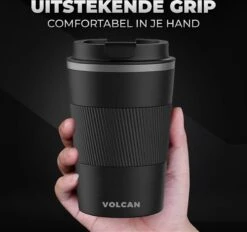 Volcan RVS Koffiebeker To Go Met Sleeve - Thermosbeker - Theebeker - Coffee - Zwart 19 Volcan RVS Koffiebeker To Go Met Sleeve - Thermosbeker - Theebeker - Coffee - Zwart -Skimask 1200x1125 15