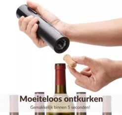 Merkloos Elektrische Kurkentrekker - Wijnopener - Luxe Set - Wijn Opener Accessoires - Kurkentrekker - Flessenopener - Wijnstopper - Foliesnijder - Complete Set 17 Merkloos Elektrische Kurkentrekker - Wijnopener - Luxe Set - Wijn Opener Accessoires - Kurkentrekker - Flessenopener - Wijnstopper - Foliesnijder - Complete Set -Skimask 1200x1128 4