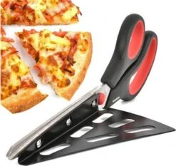 HGMD® Pizzaschaar - Pizzaknipper - Pizzames - Pizzasnijder - 2 In 1 Pizzaschep
