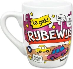 Paper Dreams Mok Cartoon-stijl Rijbewijs Keramiek 325ml Rood/wit -Skimask 1200x1134 9