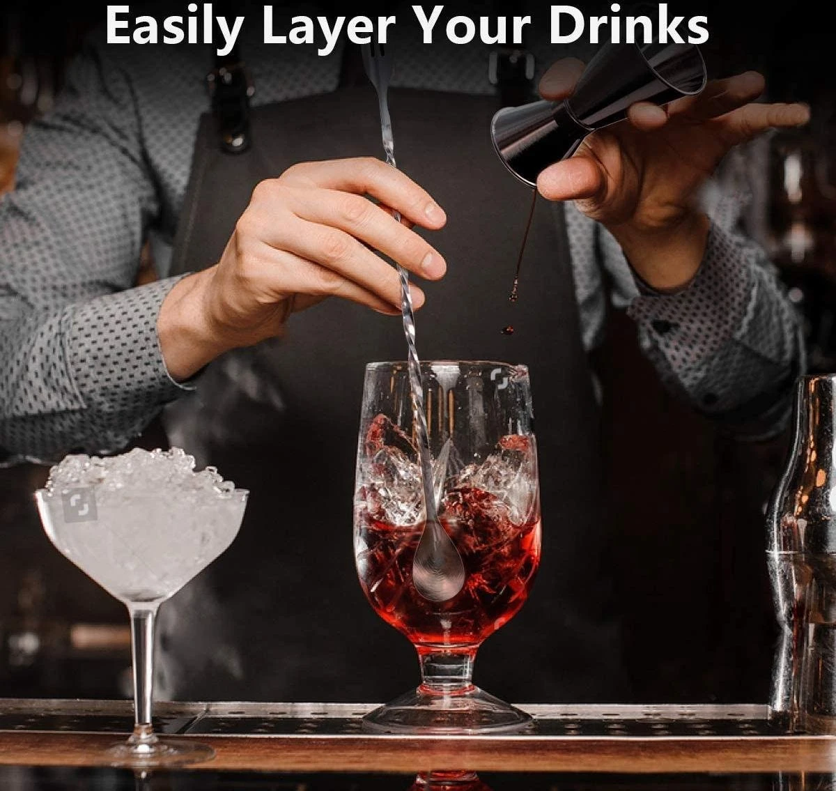 Flour Cocktailset - Luxe Cocktailshaker Set - 6-delig - RVS - Set Van Hoge Kwaliteit - 750ML 8 Flour Cocktailset - Luxe Cocktailshaker Set - 6-delig - RVS - Set Van Hoge Kwaliteit - 750ML - Afbeelding 6