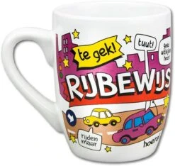 Paper Dreams Mok Cartoon-stijl Rijbewijs Keramiek 325ml Rood/wit -Skimask 1200x1135 8