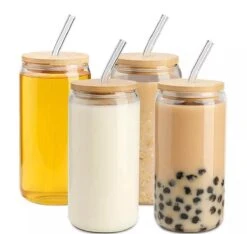 Bubble Tea Beker - Inclusief Stalen Bubble Tea Rietje - 0,5 L - Herbruikbaar - Boba -Skimask 1200x1139 11