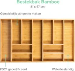 Grote Bestekbak Bamboe 81x47CM - Coninx Besteklade - Opbergbak - Duurzaam - Bamboe - Voor Laden Vanaf 47cm Diep 16 Grote Bestekbak Bamboe 81x47CM - Coninx Besteklade - Opbergbak - Duurzaam - Bamboe - Voor Laden Vanaf 47cm Diep -Skimask 1200x1140 4