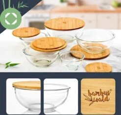 Klarstein Glazen Serveerschaal Met Bamboe Deksel - Afwasmachinebestendig - Veelzijdig Inzetbaar 15 Klarstein Glazen Serveerschaal Met Bamboe Deksel - Afwasmachinebestendig - Veelzijdig Inzetbaar -Skimask 1200x1144 9