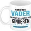 Ik Ben De Trotse Vader Van De Grappigste, Leukste En Beste Kinderen Koffiemok / Theebeker - Wit - 300 Ml - Blauwe En Zwarte Letters - Verjaardag / Vaderdag - Cadeau / Bedankje Voor Papa -Skimask 1200x1145 9