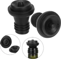 Merkloos Vacuüm Wijnstop | Wijnstopper | Wijndop | Wijnafsluiter | Vacuüm Wijndoppen | 2 Stuks