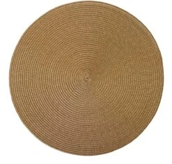 Westmark Set Van 4 Placemats, Ø 38 Cm, Polypropyleen, Lichtbruin, Saleen-collectie: Circle -Skimask 1200x1148 15