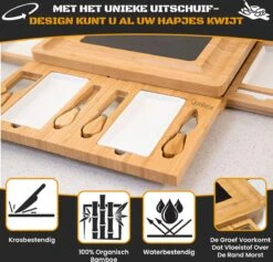 Tapasplank - Borrelplank - Serveerplank - Kaasplank - Hapjesplank - Inclusief Kaasmesjes - Taspasplank Bamboe - Borrelplank Rond - Inclusief Ebook - 41 Cm 13 Tapasplank - Borrelplank - Serveerplank - Kaasplank - Hapjesplank - Inclusief Kaasmesjes - Taspasplank Bamboe - Borrelplank Rond - Inclusief Ebook - 41 Cm -Skimask 1200x1149 12