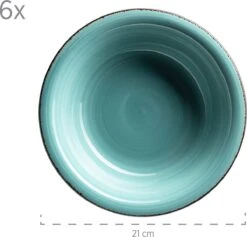 Mäser Bordenset Voor 6 Personen In Moderne Vintage Look, 12-delig Tafelservies, Handbeschilderd -Skimask 1200x1151 16