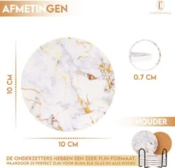 Castagnola Keramische Onderzetters Met Houder – Onderzetters Voor Glazen – Onderzetters Design – Onderzettersset – Drink Onderzetters – Keramisch – Kurk – Set Van 6 – Wit/Goud 13 Castagnola Keramische Onderzetters Met Houder – Onderzetters Voor Glazen – Onderzetters Design – Onderzettersset – Drink Onderzetters – Keramisch – Kurk – Set Van 6 – Wit/Goud -Skimask 1200x1151 32