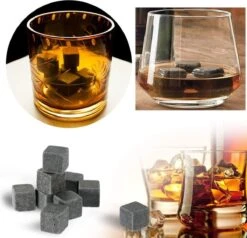 Whiskey Stones Herbruikbare IJsblokjes - Whisky Stenen Herbruikbaar - 9 Stuks-KWISO156 -Skimask 1200x1154 2
