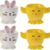 Merkloos 4x Witte Paashaas En Gele Kuiken Eierdopjes 7 Cm - Paasdecoratie/Paasontbijt -Skimask 1200x1155 23