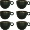 Cappuccinokopje - 200ml - Mosterdman - 6 Kopjes Mat Zwart Gloomy -Skimask 1200x1158 8