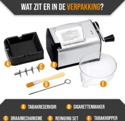 Professionele Elektrische Sigaretten Maker - Sigaretten Roller - Sigaretten Schieter - Automatisch - Zilver 9 Professionele Elektrische Sigaretten Maker - Sigaretten Roller - Sigaretten Schieter - Automatisch - Zilver -Skimask 1200x1162 16