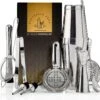 Cocktail Set Bartender Pros™ - Cocktail Shaker - 11-Delige Cocktailset - Boston Shaker - Cocktailshaker - Zilver - RVS -Skimask 1200x1165 7