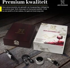Wijnset - Wijn Accessoires - Geschenkset - Kurkentrekker - Druppelstopper - Wijnopener - Foliesnijder - Jack Rackham 15 Wijnset - Wijn Accessoires - Geschenkset - Kurkentrekker - Druppelstopper - Wijnopener - Foliesnijder - Jack Rackham -Skimask 1200x1167 11