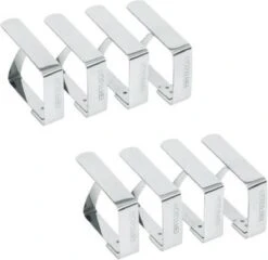 Tafelkleed Klemmen - Set Van 4 - RVS - Kleedklemmen - Kleedhouders