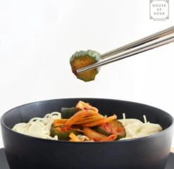 House Of Husk Chopsticks Set - Koreaanse Eetstokjes - Vaatwasserbestendig - RVS - 5 Paar - Duo Tone - Zwart Zilver -Skimask 1200x1167 4