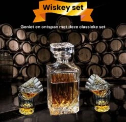 Whiskey Set - Whiskey Karaf - Whiskey Glazen - Karaf - Met 4 Glazen 14 Whiskey Set - Whiskey Karaf - Whiskey Glazen - Karaf - Met 4 Glazen -Skimask 1200x1167 5