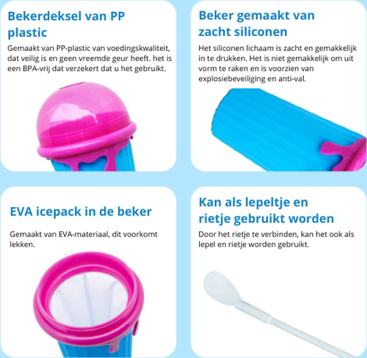 Frozen Magic Slushy Maker - Slush Puppy Maker - IJscrusher - Slush Puppy Beker - Slushy Puppy Maker - Slush Puppy Machine - Slush Maker - Slushy Cup - Tiktok - Bruin 4 Frozen Magic Slushy Maker - Slush Puppy Maker - IJscrusher - Slush Puppy Beker - Slushy Puppy Maker - Slush Puppy Machine - Slush Maker - Slushy Cup - Tiktok - Bruin - Afbeelding 2