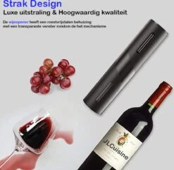 Luxe Elektrische Kurkentrekker Set - Elektrische Kurkentrekker Wijn - Elektrische Wijnopener - Wijnset - Wijn Accessoires - Kurkentrekker - Elektrische Kurkentrekker Set - Elektrische Kurkentrekker Oplaadbaar -Skimask 1200x1170 10