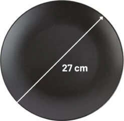 Orange85 Bordenset - Dinerbord - Borden - Plat - Set Van 6 - Mat Zwart - Diameter 27cm - Aardewerk - Servies 19 Orange85 Bordenset - Dinerbord - Borden - Plat - Set Van 6 - Mat Zwart - Diameter 27cm - Aardewerk - Servies -Skimask 1200x1170 17