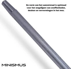 Minismus Professionele Aanzetstaal - Messenslijper Rvs - Aanzetstaal Rvs - Slijpstaaf - Aanzetstaal Voor Messen - Slijpsteen Slijpmachine - Messenslijpers - Messenslijper Aanzetstaal -Skimask 1200x1171 3