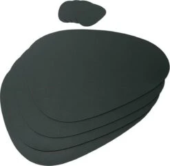 LUTCHOS Placemat Set - 12 Delig - Glorious Green - Lederlook - Waterafstotend - Krasbestendig -Skimask 1200x1171 34