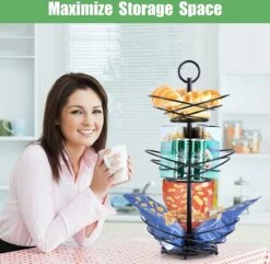 Fuegobird Fruitmand - Fruitmand Metaal - 3 Laags - Afneembaar - Zwart -Skimask 1200x1171 36