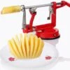 3-In-1 Appelmachine Rood - Appelboor, Appelschiller En Appelsnijder - Fruitsnijder - Groentesnijder - Klokhuis Verwijderaar - Fruitmachine - Keukenapparaat -Skimask 1200x1171 5