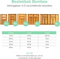 Coninx Bestekbak Bamboe 36CM Breed - Besteklade - Opbergbak - Duurzaam - Voor Laden Vanaf 47cm Diep 14 Coninx Bestekbak Bamboe 36CM Breed - Besteklade - Opbergbak - Duurzaam - Voor Laden Vanaf 47cm Diep -Skimask 1200x1171 6