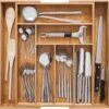 Gadgy Uitschuifbare Bestekbak - Uitschuifbare Bestekcassette Hout - Besteklade - Ladeverdeler - 6/8 Vakken - Bamboe -Skimask 1200x1171 9
