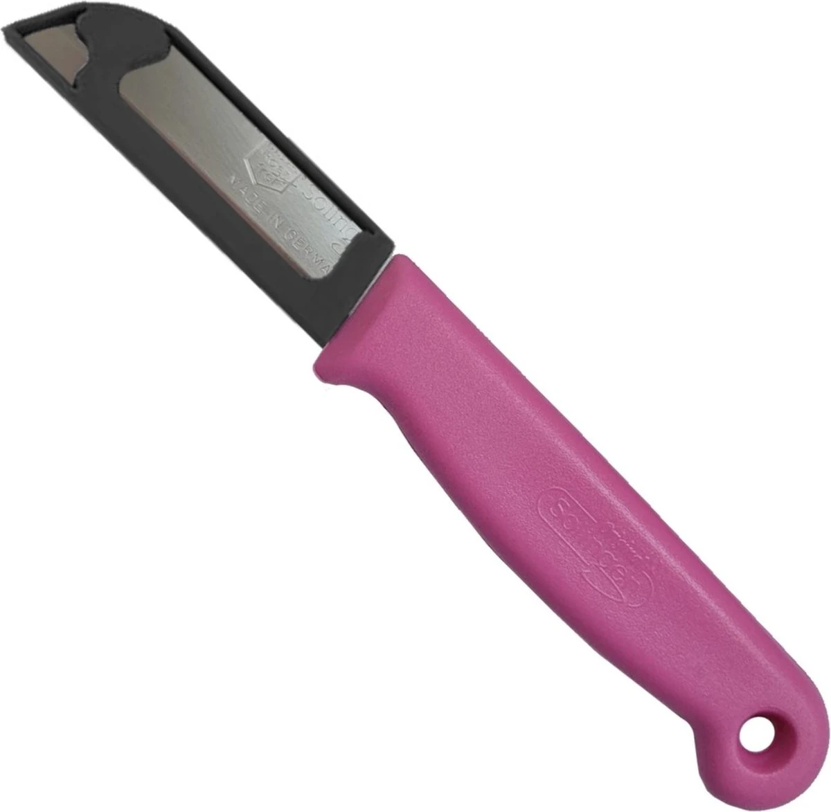 Solingen Schilmesje - RVS Glad - 16 Cm Met "Blade Cover" - Roze - 10 Stuks 7 Solingen Schilmesje - RVS Glad - 16 Cm Met "Blade Cover" - Roze - 10 Stuks - Afbeelding 5