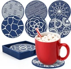 BOTC Onderzetters Met Houder - Set Van 6 - Onderleggers Voor Glazen - Glasonderzetters Voor Op Tafel - Coasters 11 BOTC Onderzetters Met Houder - Set Van 6 - Onderleggers Voor Glazen - Glasonderzetters Voor Op Tafel - Coasters -Skimask 1200x1175 20