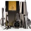 Cocktail Set Bartender Pros™ - Cocktail Shaker - 11-Delige Cocktailset - Boston Shaker - Cocktailshaker - Zwart - RVS -Skimask 1200x1176 8