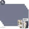 Placemats Van Sophie Nordinn® - Placemat Vaxjo (Donkergrijs) - Placemats Kunststof - Set 4 Stuks - 30x40 Cm -Skimask 1200x1178 13