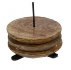 Onderzetters Mangohout Op Houder - 6 Stuks - 10cm 7 Onderzetters Mangohout Op Houder - 6 Stuks - 10cm -Skimask 1200x1178 14