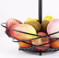 Chefs Cuisine Fruitmand - Fruit Mand - Fruit Etagère - Fruitmand 3 Lagen – Fruitschaal - Fruitmand 2 Lagen - Aanrecht Organiser - Zwart Roestvrij Staal - Geschenkset – Geschenkset Vrouwen – Kerstcadeau – Kerstcadeau Vrouwen -Skimask 1200x1179 19