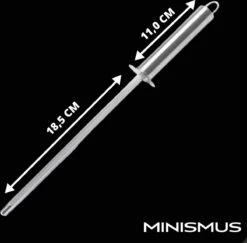 Minismus Professionele Aanzetstaal - Messenslijper Rvs - Aanzetstaal Rvs - Slijpstaaf - Aanzetstaal Voor Messen - Slijpsteen Slijpmachine - Messenslijpers - Messenslijper Aanzetstaal -Skimask 1200x1179 5