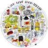 Blond Amsterdam City Londen Bord - Ø 22 Cm -Skimask 1200x1180 14