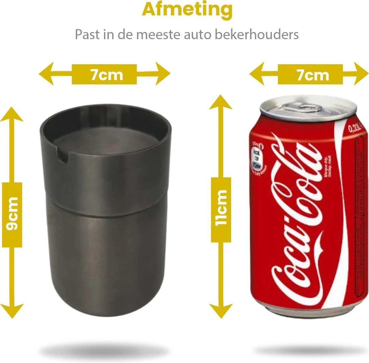 Merkloos Auto Asbak Bekerhouder RVS – 9 X 7 Cm – Zwart – Sigaretten Accessories – Zowel Binnens- Als Buitenshuis 8 Merkloos Auto Asbak Bekerhouder RVS – 9 X 7 Cm – Zwart – Sigaretten Accessories – Zowel Binnens- Als Buitenshuis - Afbeelding 6