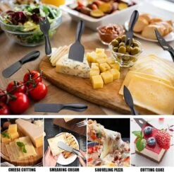 House Of Husk® Zwarte Kaasmessen Set - Kaasmesjes Roestvrijstaal - 7 Delig Inclusief Geschenkverpakking -Skimask 1200x1182 5